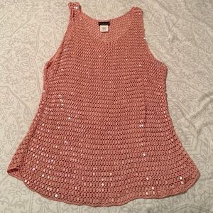 MARINA by Marina Bresler Rose Crochet Tank dress